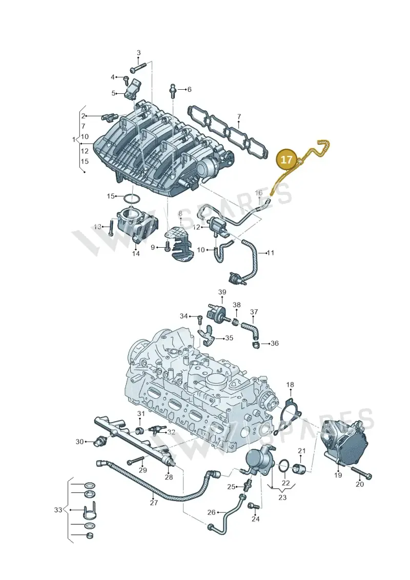 06N133241B — Audi A3 Sportback (2019-2021) diagram 596133602, position 17