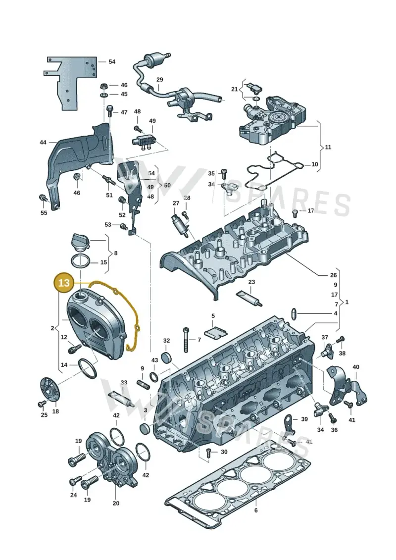 06Q103483A — Audi Q3 quattro (2018-2019) diagram 849103036, position 13