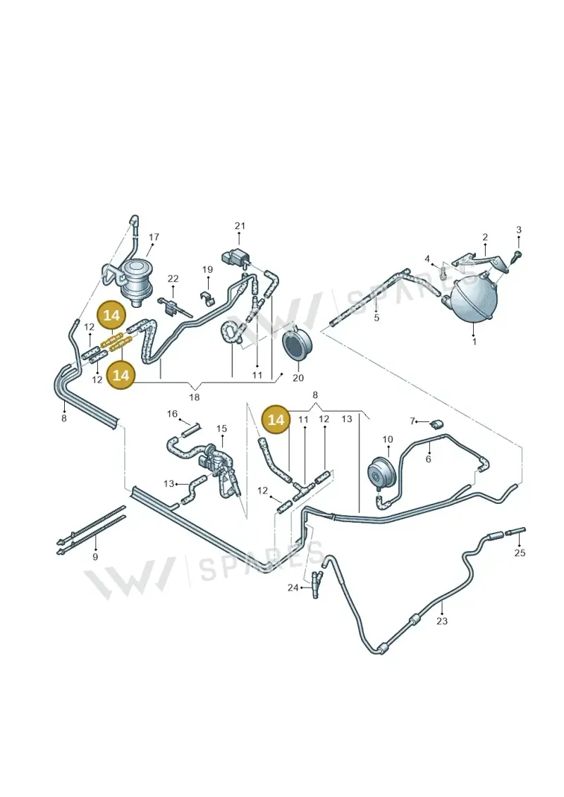073133382 — Audi A8/S8/qu. lang    08> (2007-) diagram 291133830, position 14