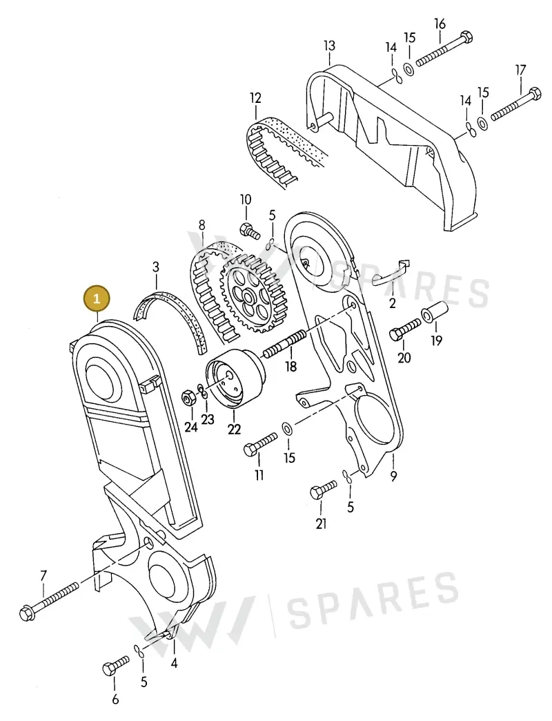 074109107K — Audi A6/S6/Wg.qu.F>4A (1996-1997) diagram 118109750, position 1