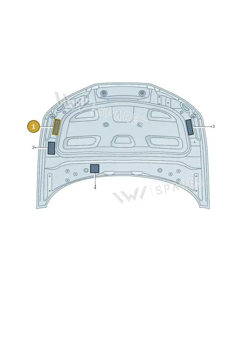 077010542B — Audi RS5 Sportback (2017-2025) diagram 897010100, position 1