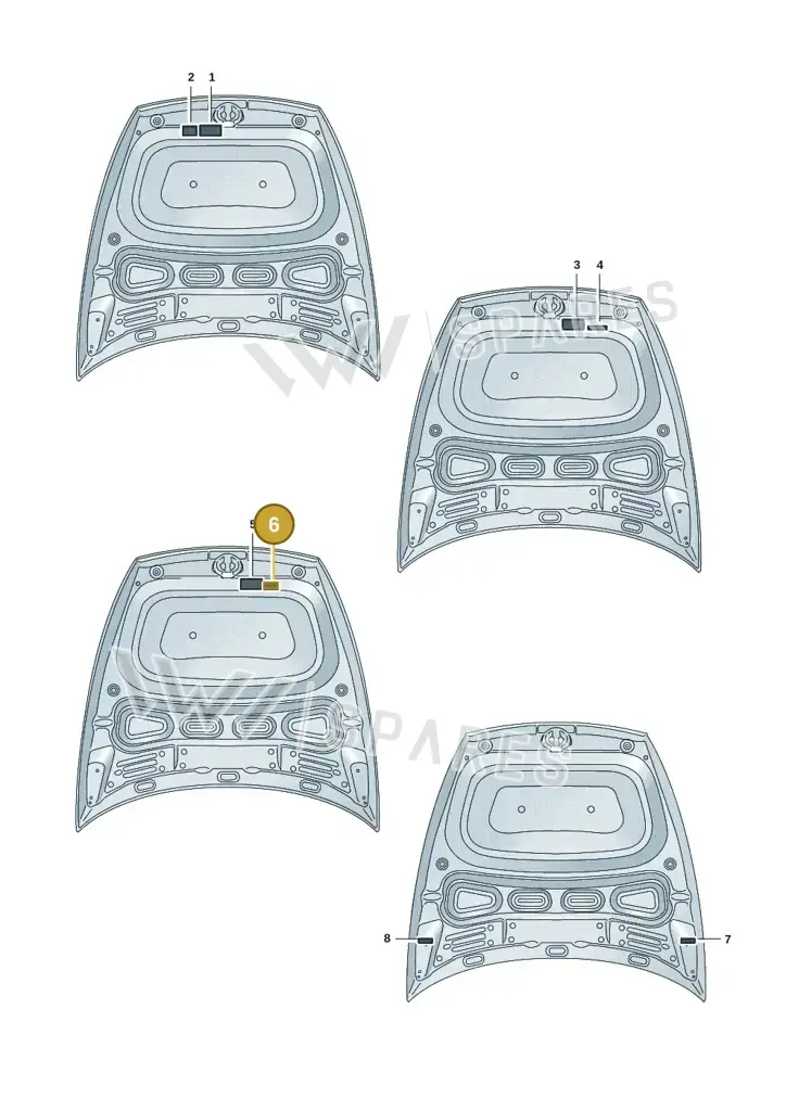 077010542B — Audi RS e-tron GT (2020-2025) diagram 4j1010010, position 6