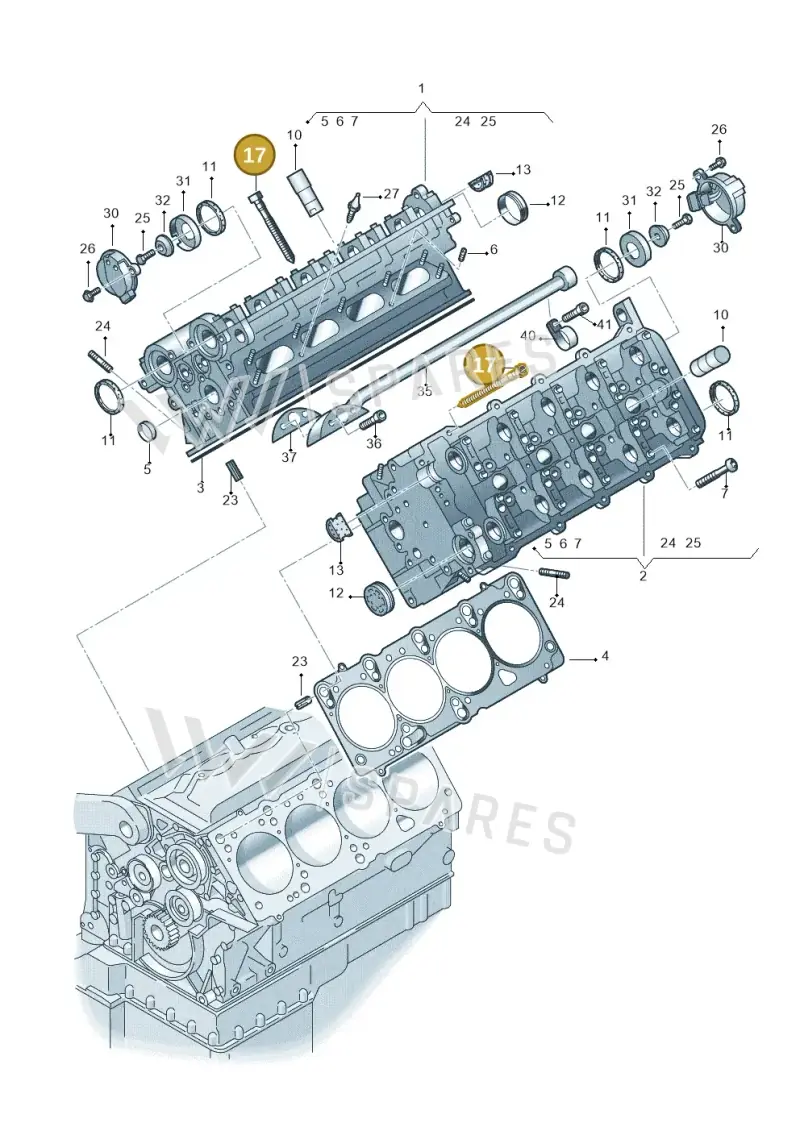 077103385D — Audi A8/S8/qu. lang (2003-2007) diagram 255103690, position 17