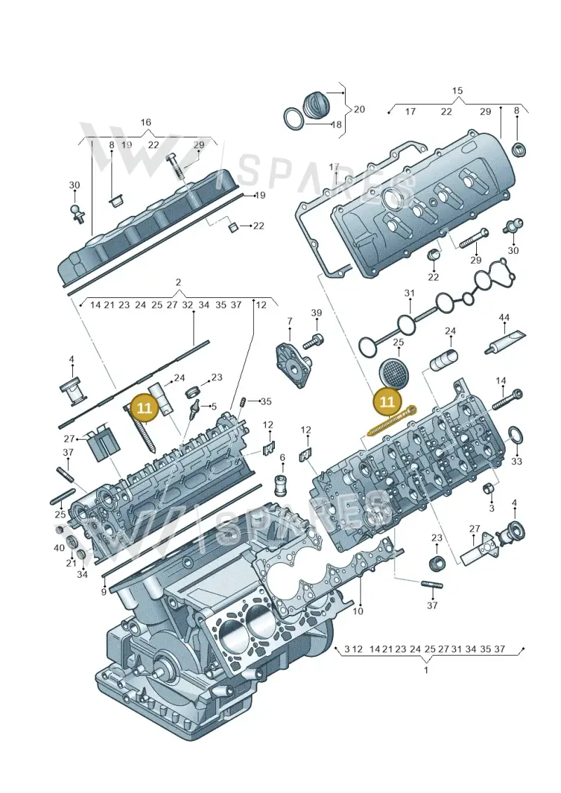 077103385D — Audi A4/S4 Cabrio./qu. 07> (2006-) diagram 448103600, position 11
