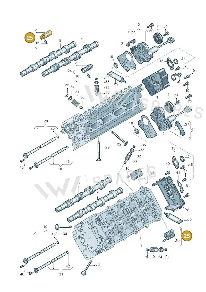 077109417K — Audi A6/S6/Avant/qu.   05> (2004-) diagram 247109400, position 25