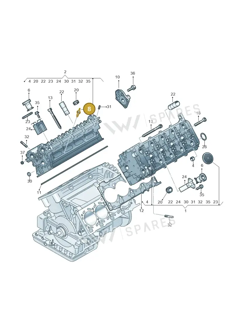 078103251 — Audi A4/S4 Cabrio./qu. (2002-2006) diagram 247103690, position 8