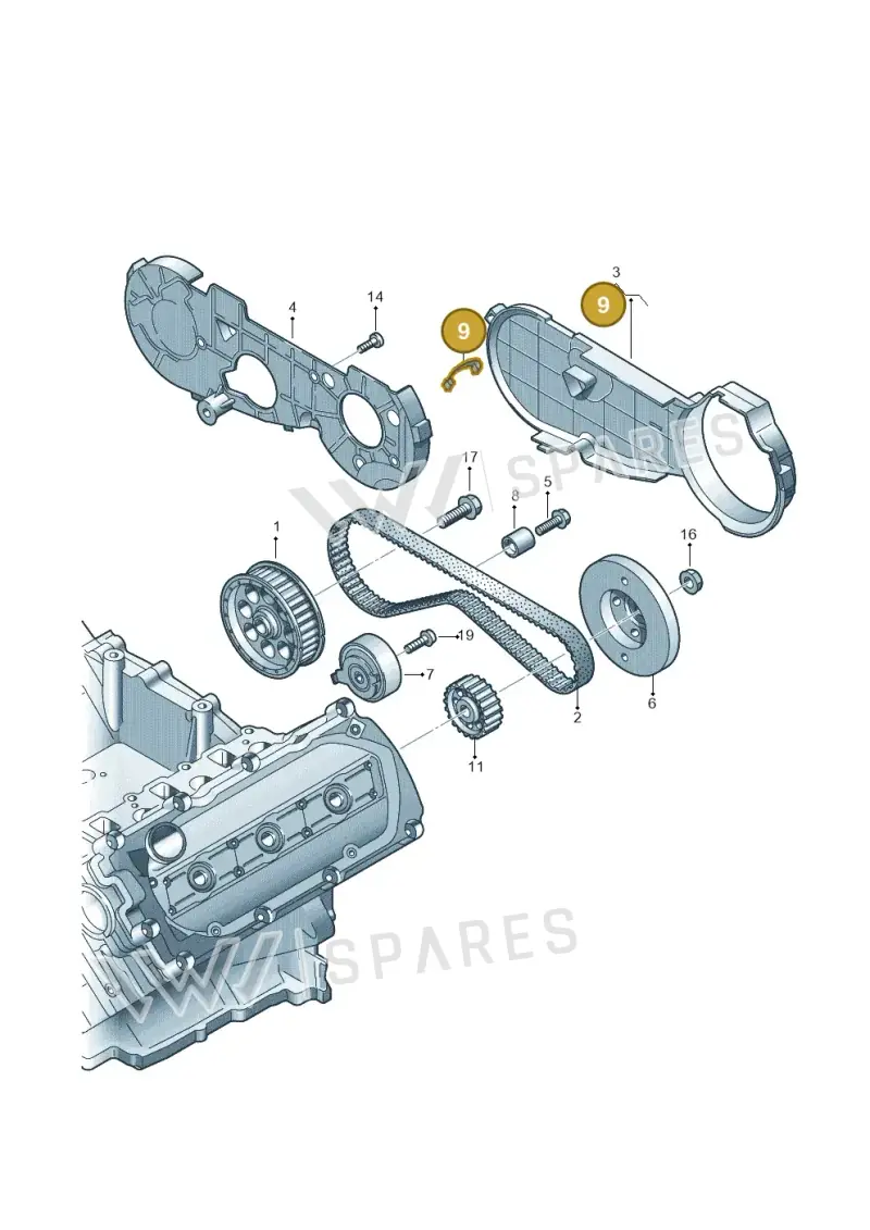 078109150A — Audi A4 Av. Allroad (2008-2016) diagram 448109850, position 9