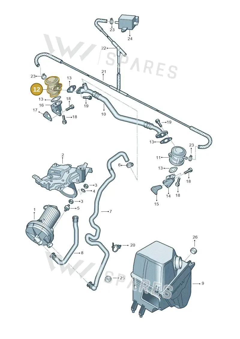 078131102T — Audi A8/S8/qu. lang (2003-2007) diagram 291131110, position 12