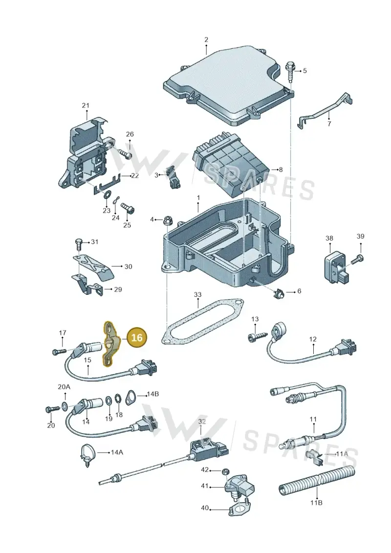 078906435 — Audi A4/S4/Av./qu. (2001-2004) diagram 156906100, position 16