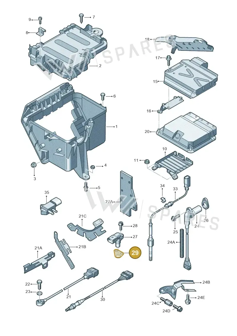 078906435 — Audi A8/S8/qu. lang    08> (2007-) diagram 291906000, position 29