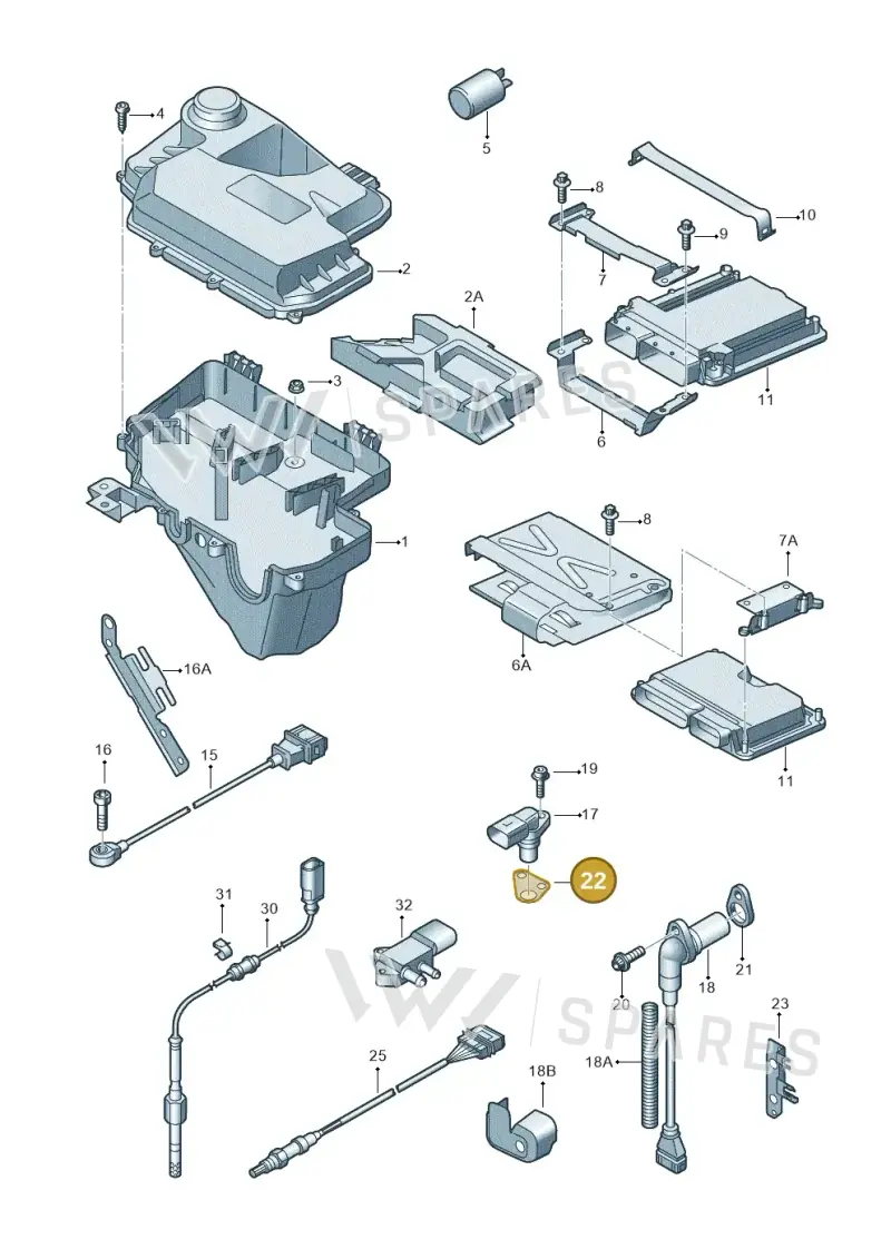 078906435 — Audi A6 2.7 TDI (2008-2011) diagram 448906000, position 22