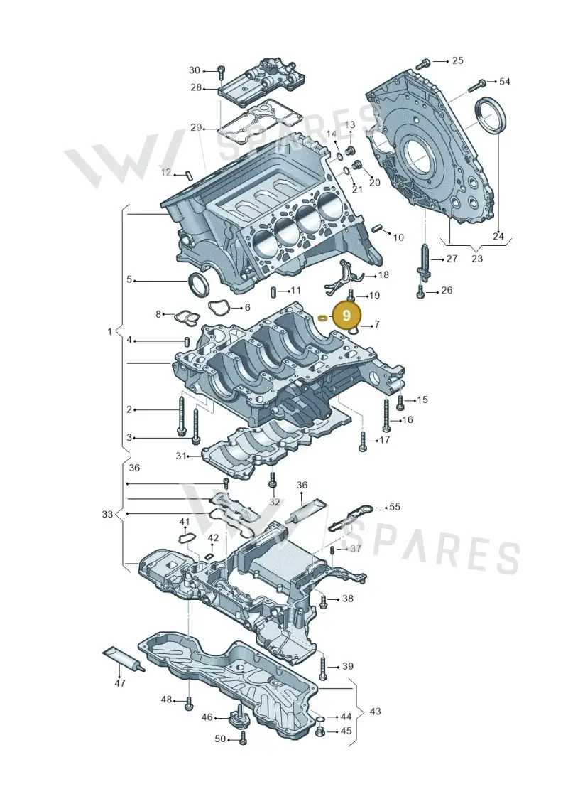 079103121AC — Audi A7 Sportback (2014-2018) diagram 771103150, position 9