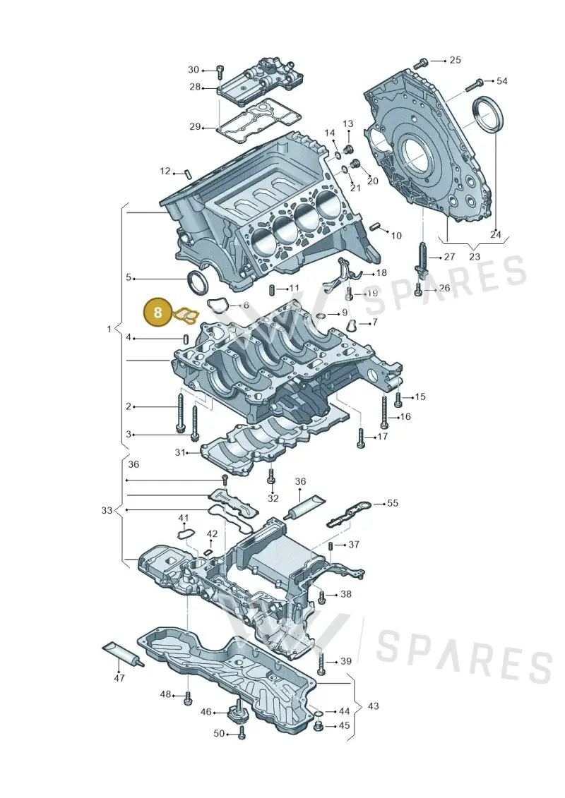 079103121CH — Audi A7 Sportback (2014-2018) diagram 771103150, position 8