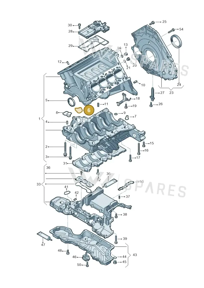079103121CL — Audi A7 Sportback (2014-2018) diagram 771103150, position 6