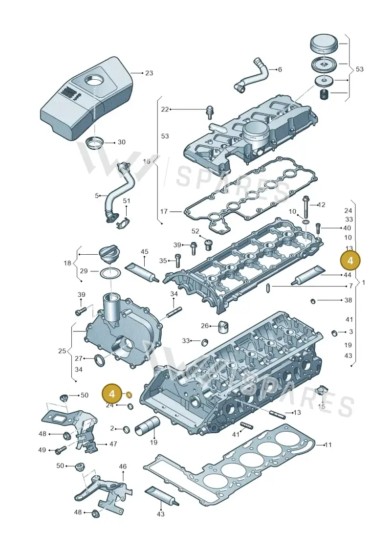 079103175H — Audi RS3 Sportback (2015-2016) diagram 676103300, position 4
