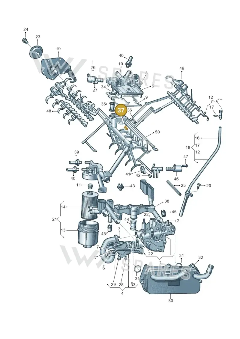 079103208 — Audi A7 Sportback (2014-2018) diagram 717115100, position 37