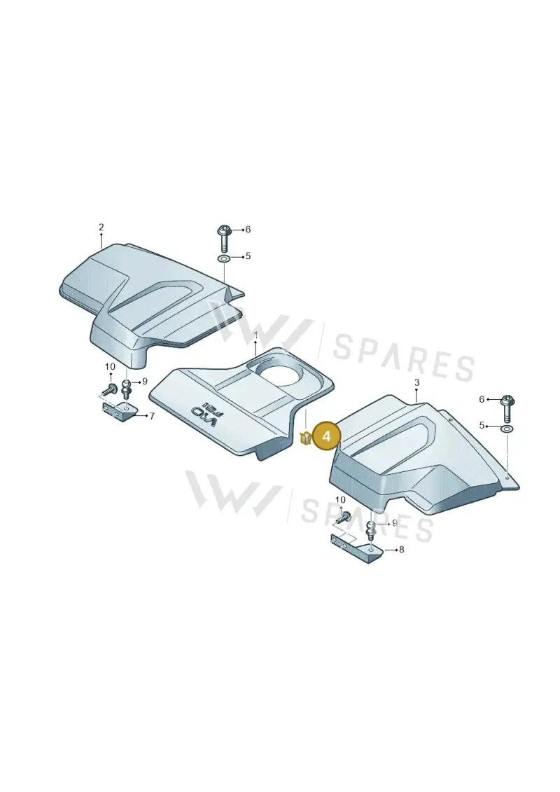 079103314 — Audi R8 Spyder (2015-2024) diagram 872103078, position 4