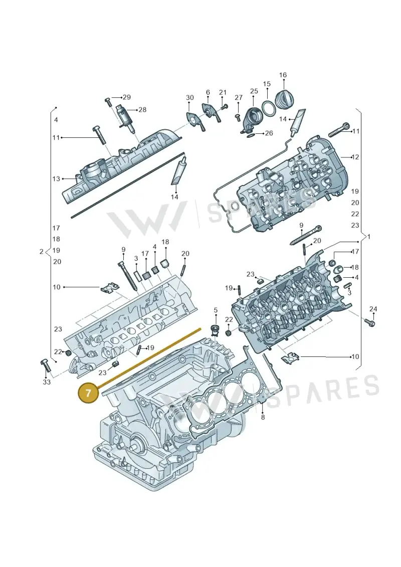 079103383DP — Audi RS6 Avant (2013-2018) diagram 717103300, position 7