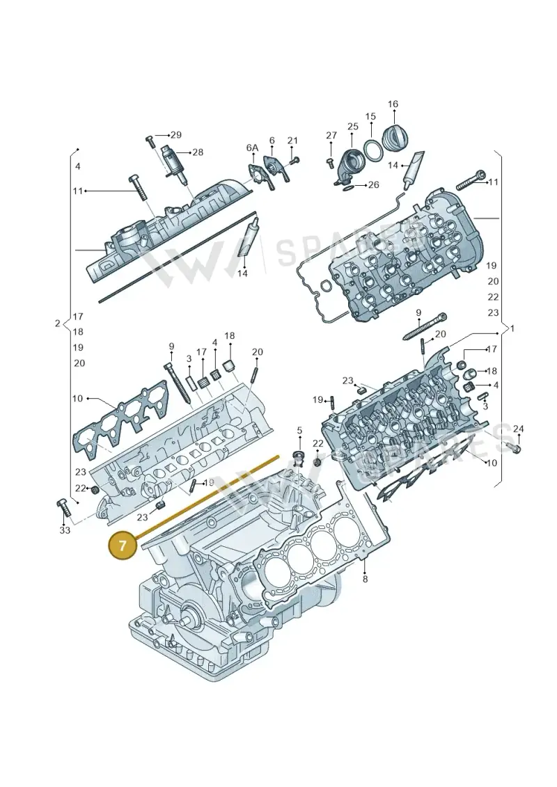 079103383DP — Audi A7 Sportback (2014-2018) diagram 771103300, position 7