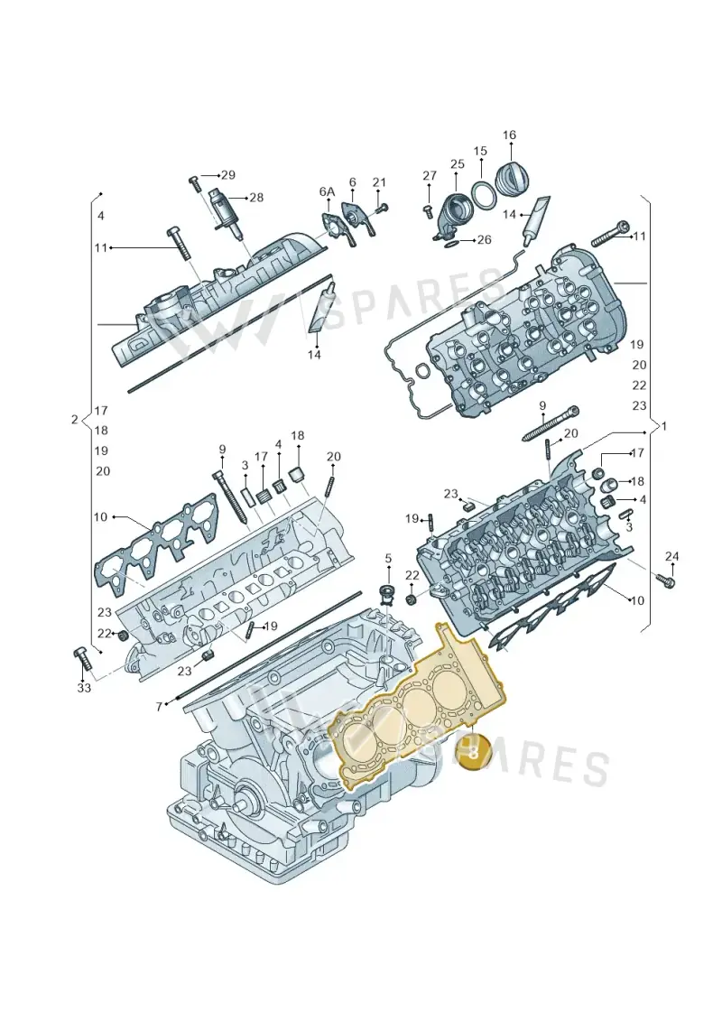 079103383DQ — Audi A7 Sportback (2014-2018) diagram 771103300, position 8