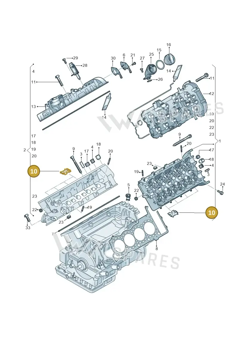079103411AC — Audi RS7 Sportback (2013-2018) diagram 717103300, position 10