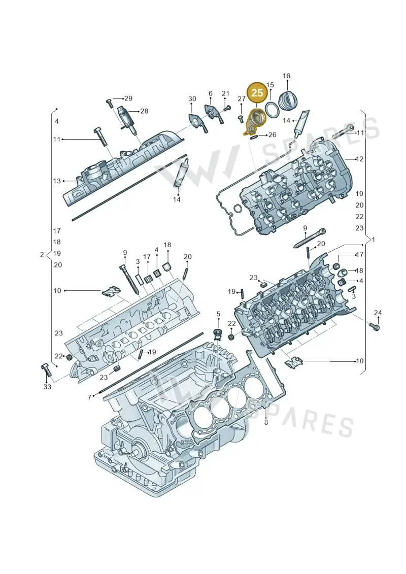 079103499AE — Audi RS6 Avant (2013-2018) diagram 717103300, position 25