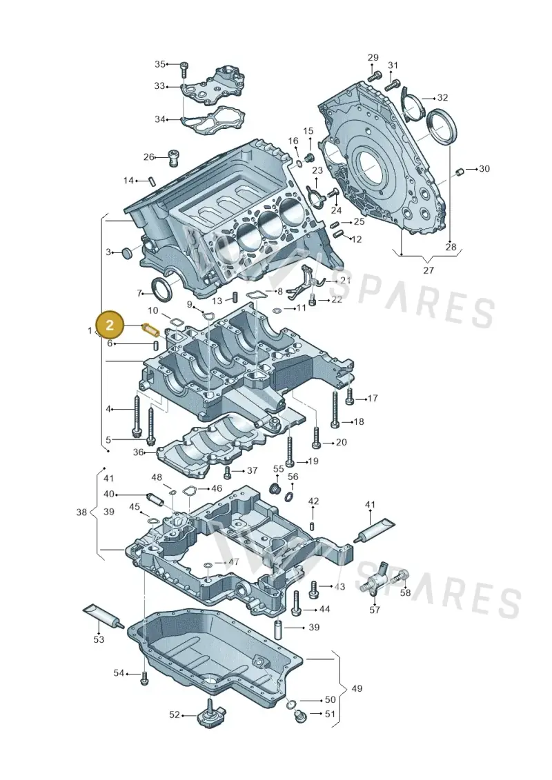 079103499H — Audi Q7 qu. 3.0 TDI (2009-2015) diagram 478103120, position 2