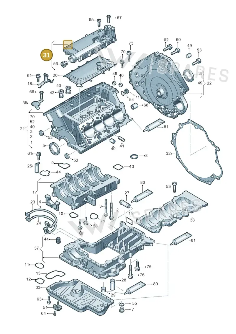 079103525J — Audi A4/S4 Cabrio./qu. 07> (2006-) diagram 247103400, position 31