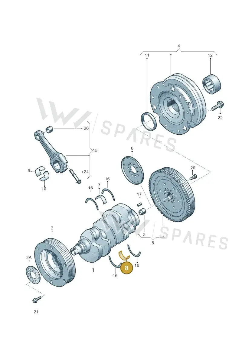 079105591H — Audi A5/S5 Coupe       08> (2007-) diagram 620105100, position 8