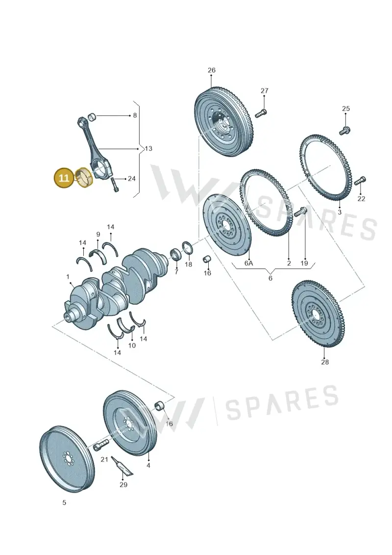 079105701GGLB — Audi R8                08> (2007-) diagram 618105000, position 11