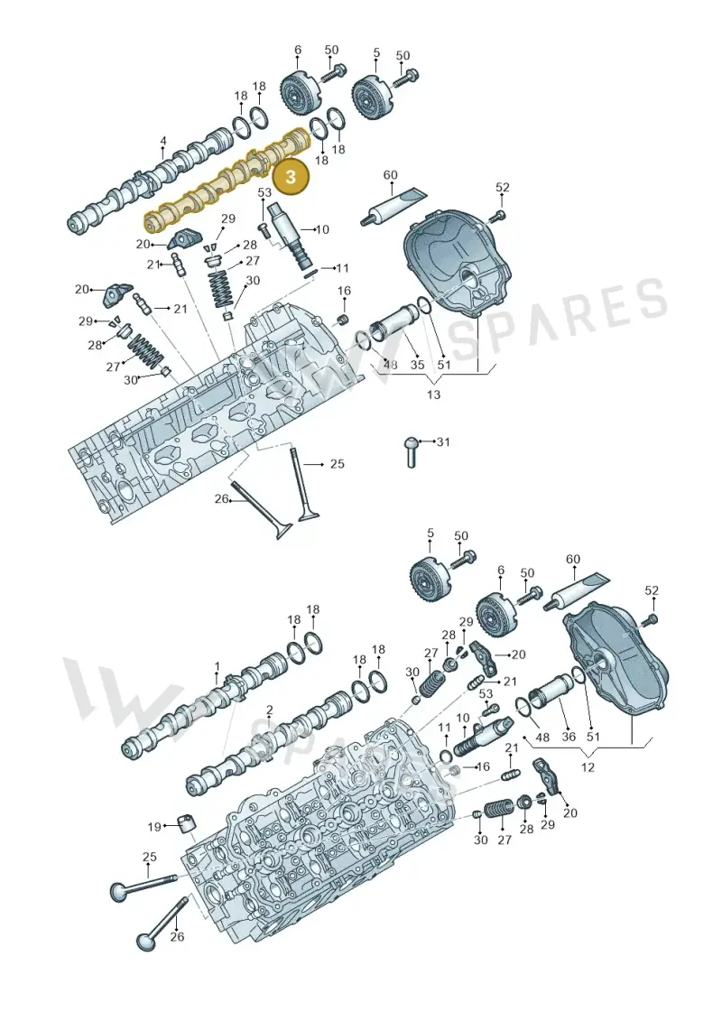 079109003GN — Audi A8L qu. 3.0 TDI (2013-2018) diagram 771109150, position 3