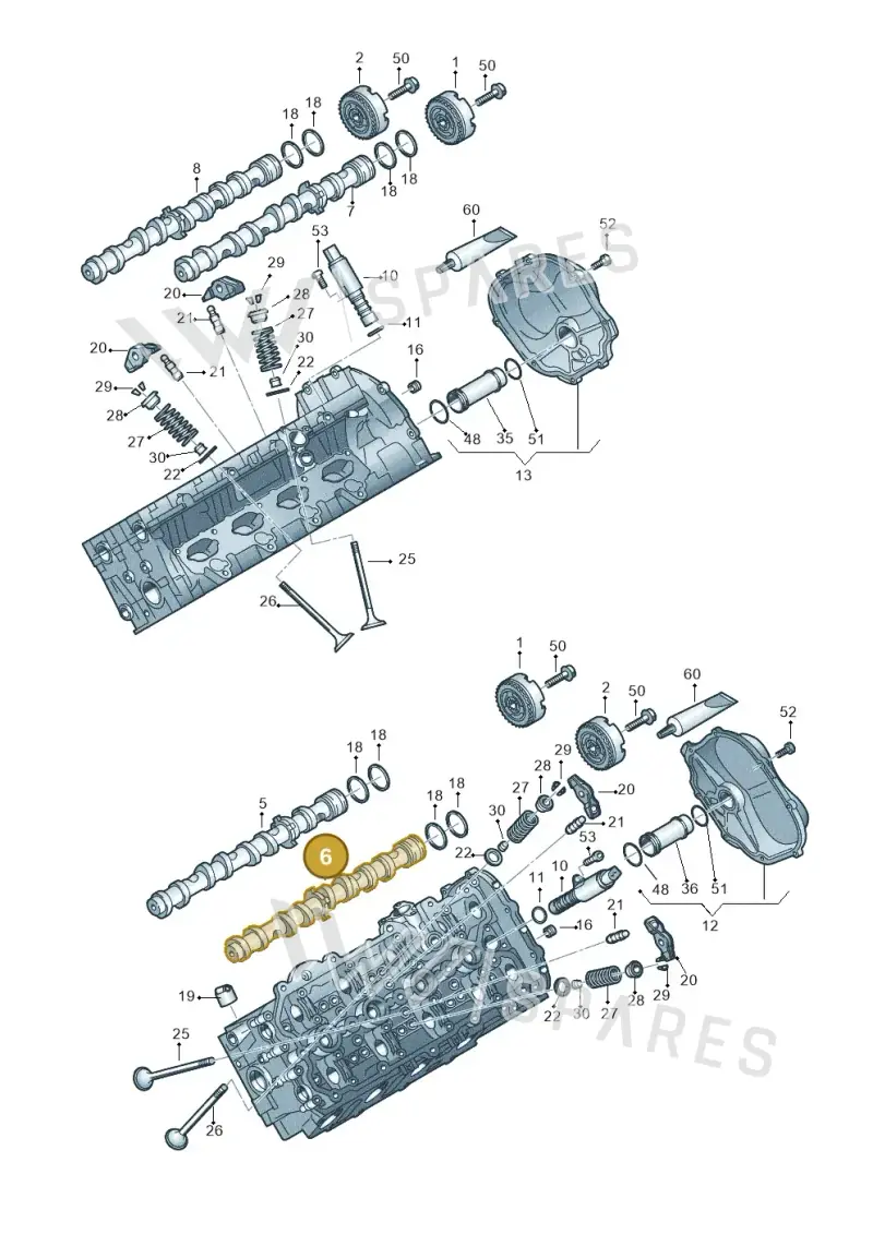079109102FD — Audi A8L qu. 3.0 TDI (2009-2014) diagram 473109100, position 6