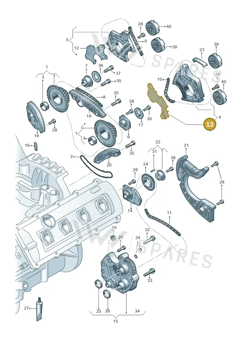 079109139J — Audi RS4 Av. qu. 4.2 (2012-2015) diagram 750109200, position 13