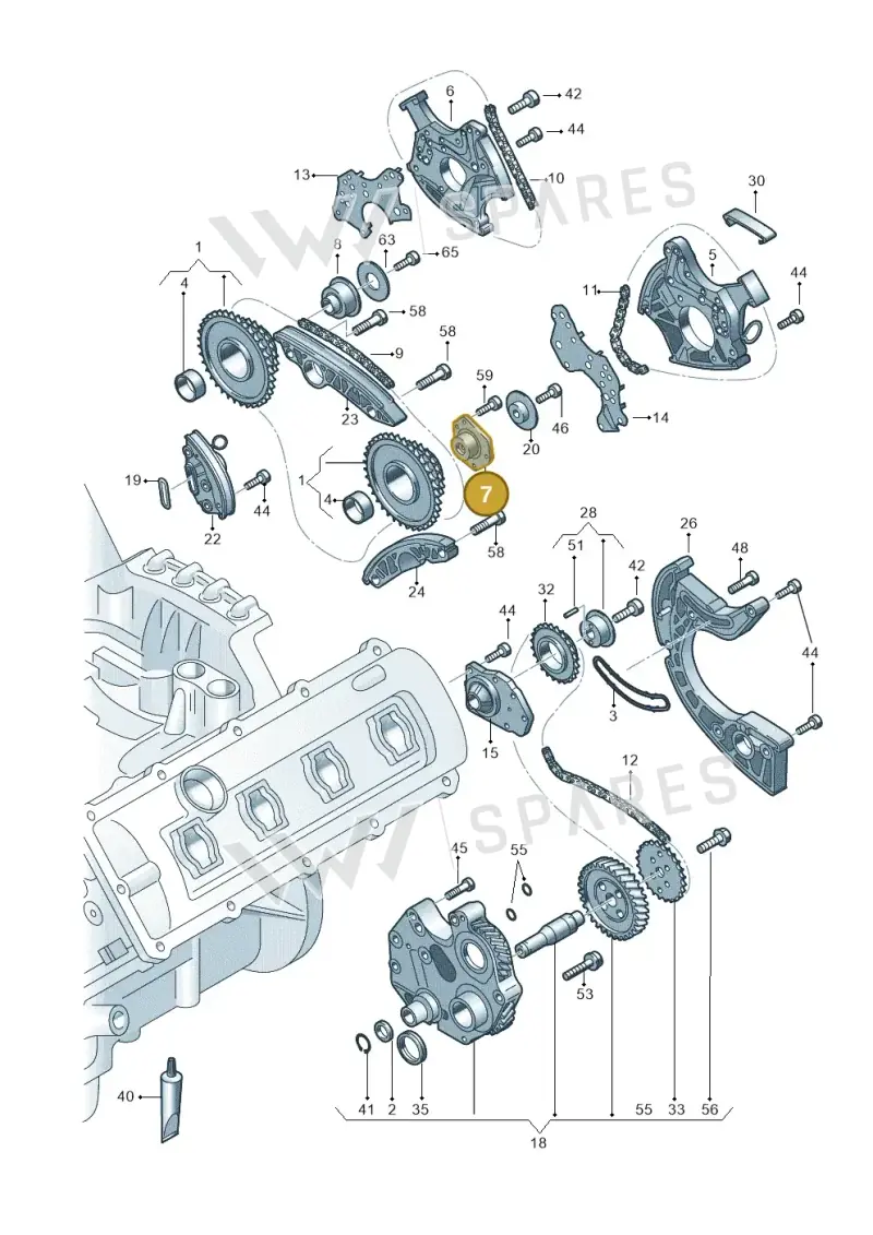 079109224F — Audi R8 Spyder (2015-2024) diagram 872109300, position 7