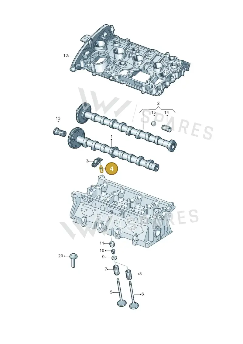 079109423B — Audi A3 Sportback (2019-2021) diagram 627109200, position 4