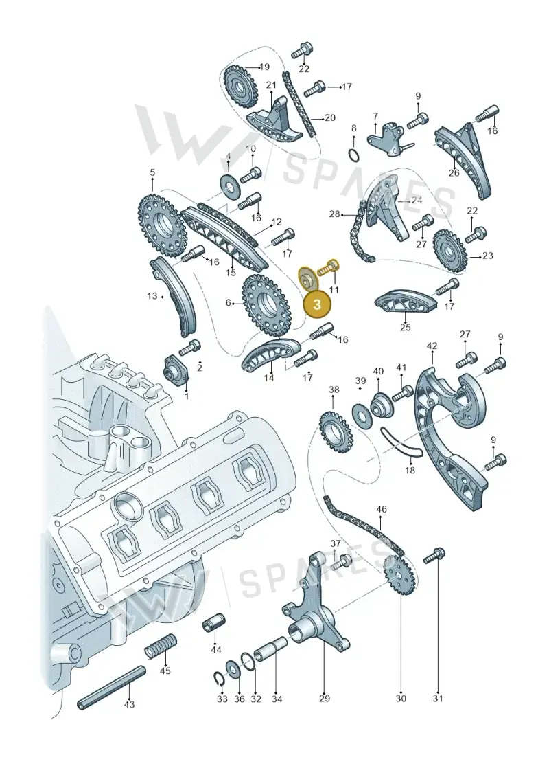079109435G — Audi A8L qu. 3.0 TDI (2013-2018) diagram 771109820, position 3