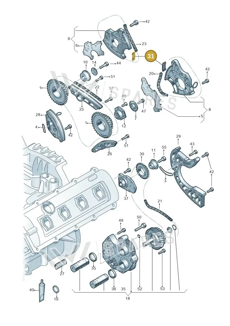 079109470A — Audi A7 Sportback (2014-2018) diagram 771109350, position 31