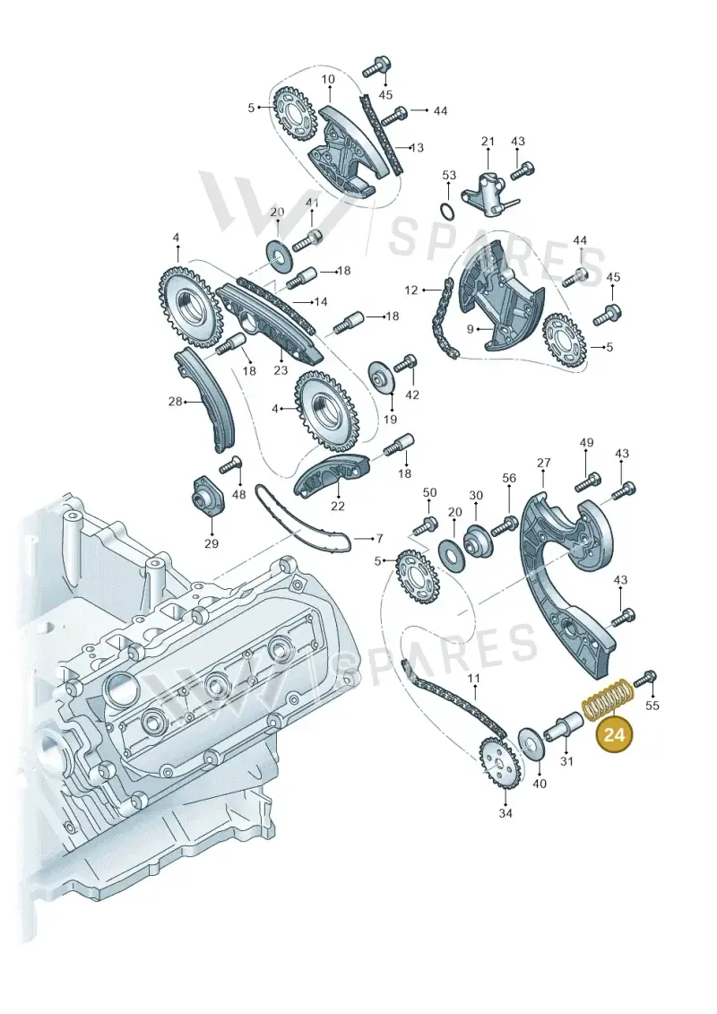 079109481C — Audi A8/S8/qu. lang (2003-2007) diagram 448109700, position 24