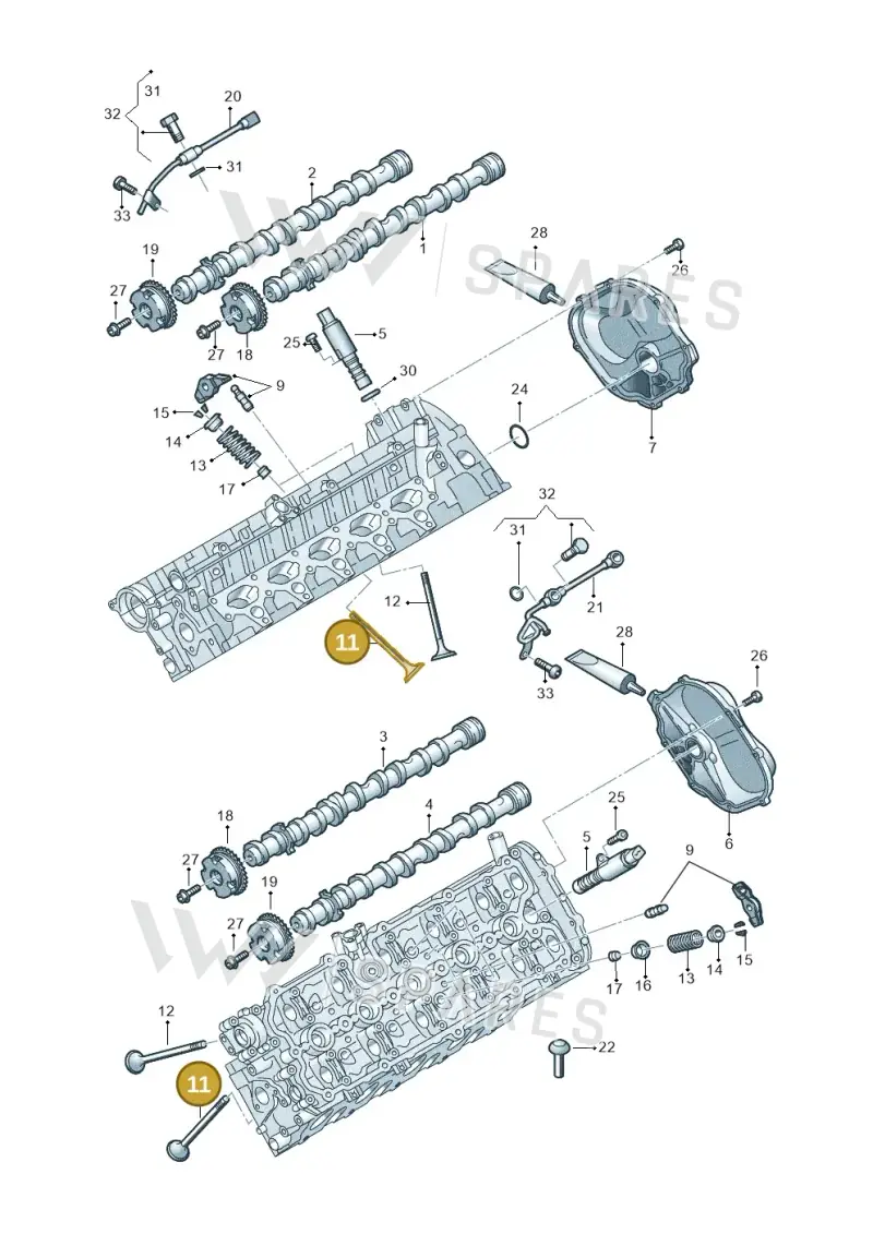 079109601E — Audi R8 Spyder (2015-2024) diagram 872109200, position 11