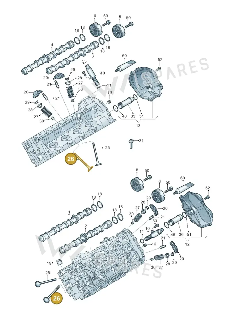 079109611D — Audi A8L qu. 3.0 TDI (2013-2018) diagram 771109150, position 26