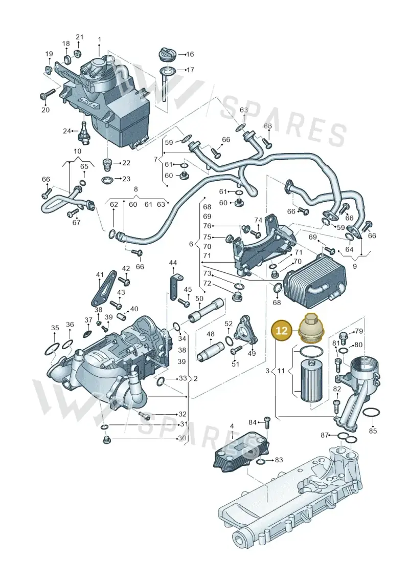 079115433D — Audi R8 Spyder (2015-2024) diagram 872115100, position 12