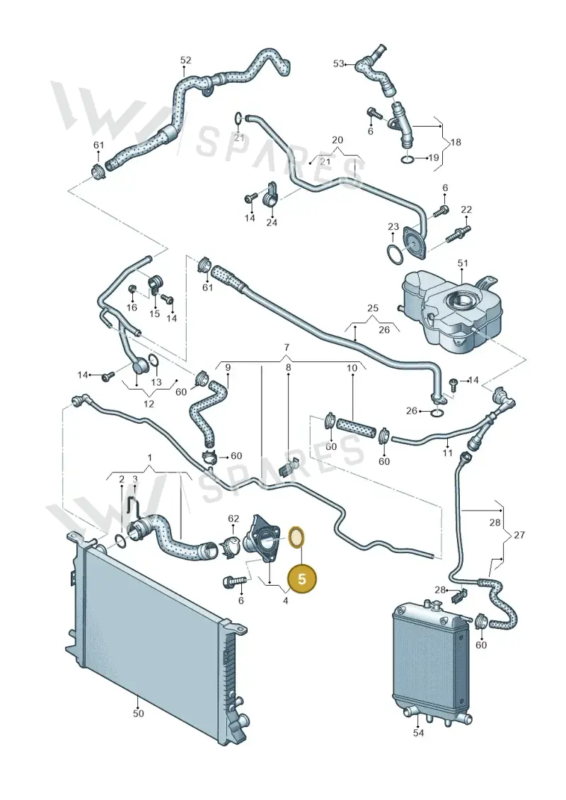 079121043A — Audi A8L qu. 3.0 TDI (2013-2018) diagram 771121400, position 5