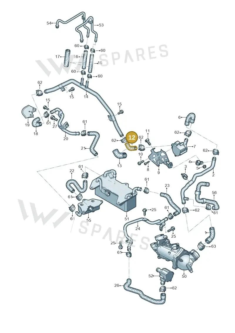 079121055AG — Audi A8L qu. 3.0 TDI (2013-2018) diagram 771121420, position 12