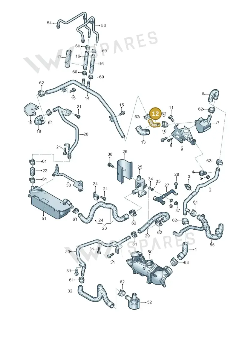 079121055AG — Audi A7 Sportback (2014-2018) diagram 788121530, position 12
