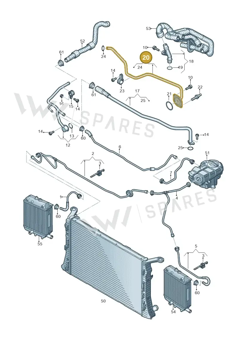 079121071CM — Audi RS6 Avant (2013-2018) diagram 758121200, position 20