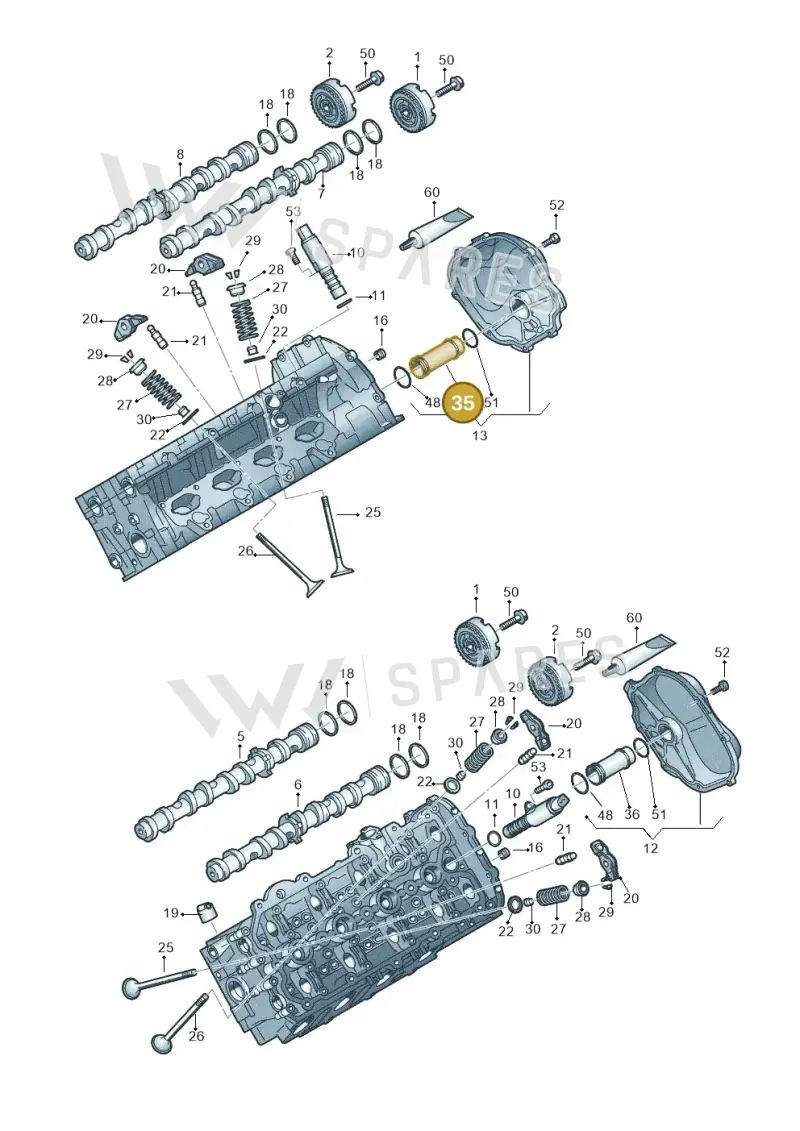 079121071CT — Audi R8 qu. 5.2 (2012-2015) diagram 473109100, position 35