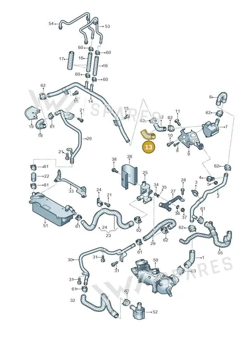 079121092D — Audi A7 Sportback (2014-2018) diagram 788121530, position 13