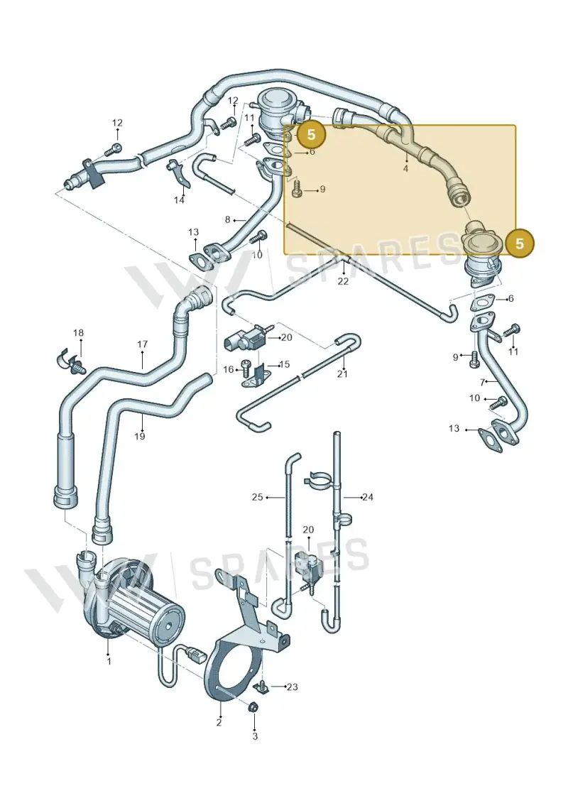 079131101AP — Audi RS4 Cabrio qu.    08> (2007-) diagram 473131250, position 5