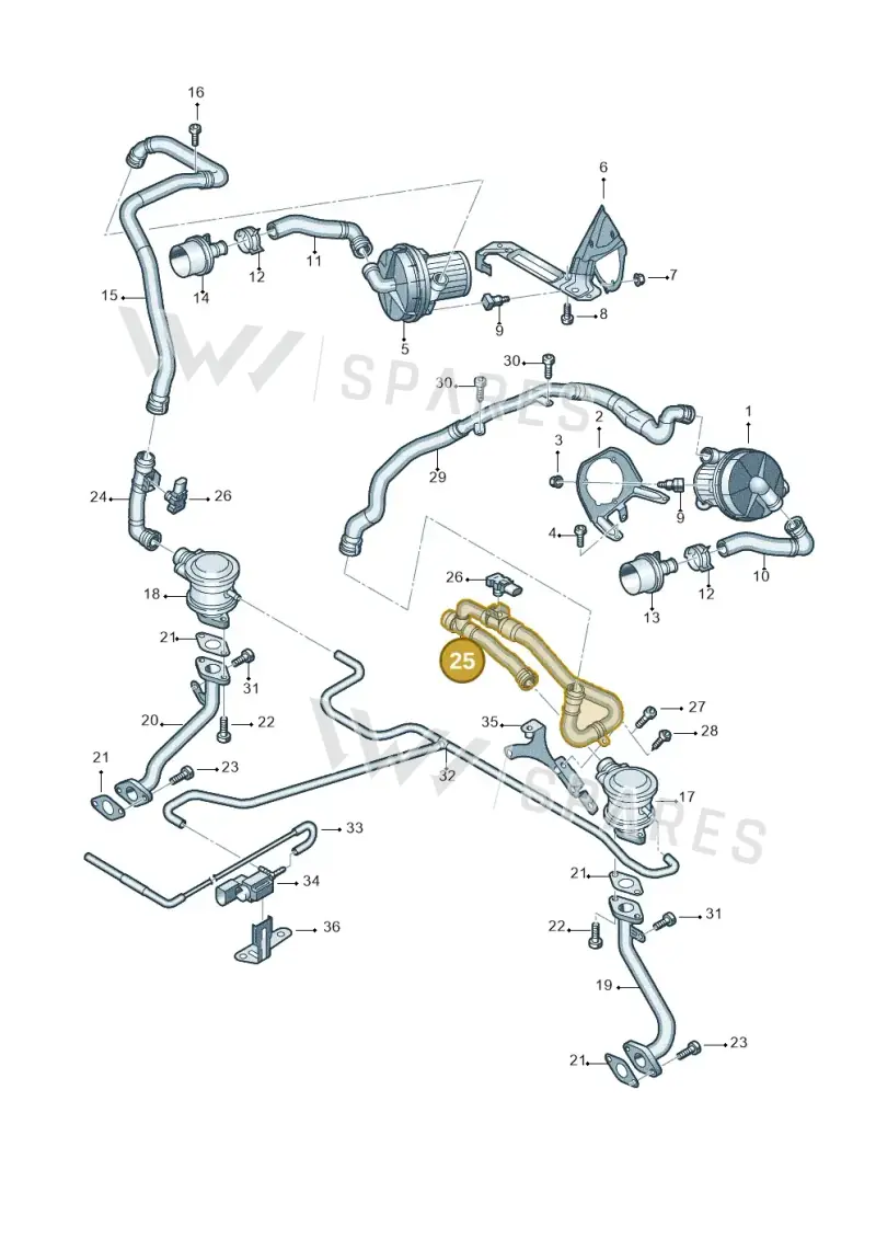 079131605AR — Audi R8 qu. 5.2 (2012-2015) diagram 618131300, position 25