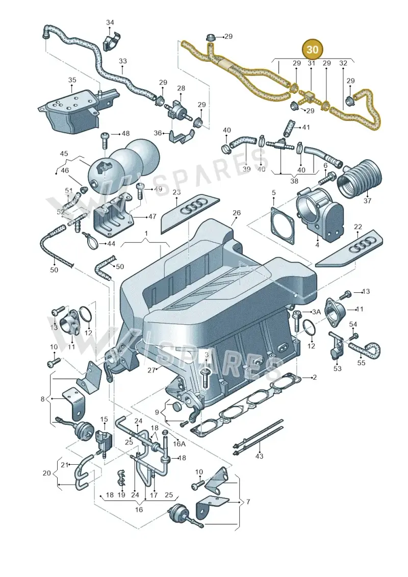 079133240C — Audi R8 qu. 5.2 (2012-2015) diagram 752133100, position 30